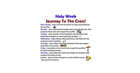 Holy Week Journey To The Cross 🕇 ️🙏