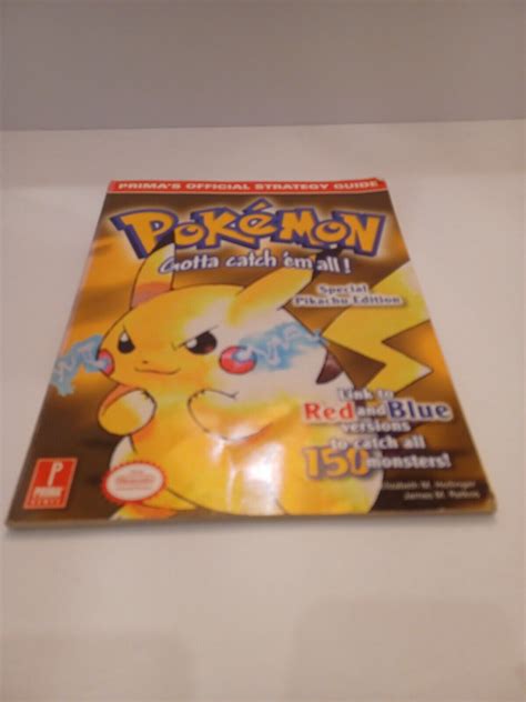 Rare Primas Official Strategy Guide For Pokemon Yellow Special Pikachu