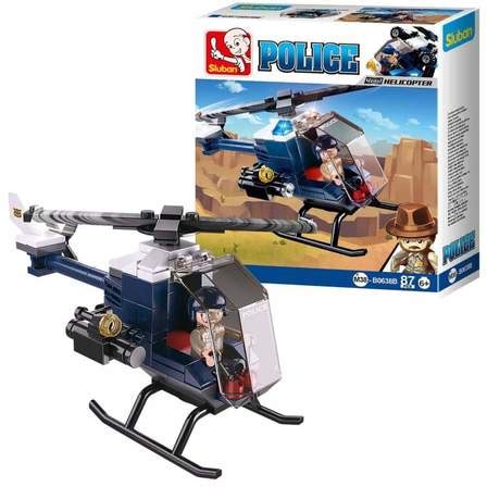 Sluban Police Helicopter - Aviation & Railway Gift shop