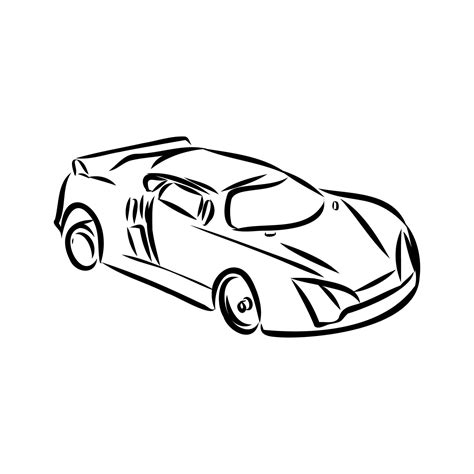 car model sports vector sketch 36576113 Vector Art at Vecteezy