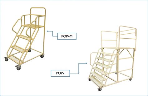 Platform Order Picker KOMADA Ladder Trolley Material Handling