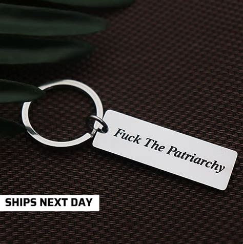 Fuck The Patriarchy Keyring Keychain Gift Feminist Keychain Keyring Gift Girl Power Keychain