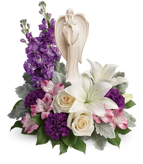 Sympathy Flowers With Angel Bouquet Same Day Delivery