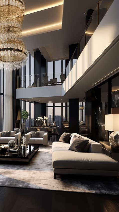 living experience   luxury penthouse living room interior design