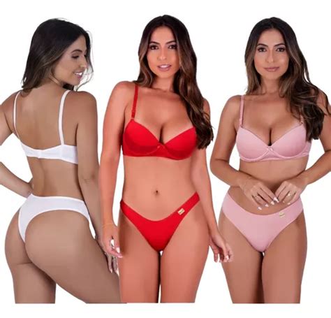 Lingerie Luxo Conjuntos Diferentes Bojo Sexy Sensual Parcelamento Sem Juros