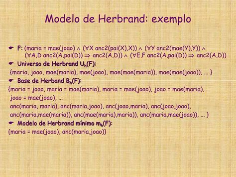 PPT Semântica de uma fórmula da lógica da 1 a ordem via modelo de