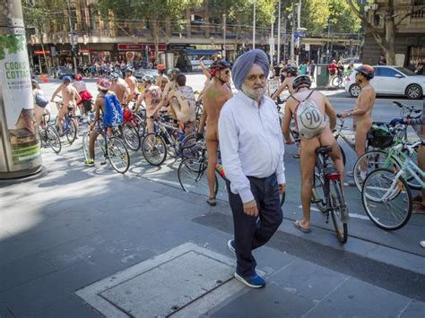 World Naked Bike Ride Photos Nude Cyclists Take Over Melbourne Streets News Au