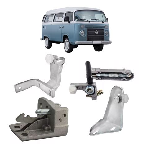 Kit Guia Carrinho Fechadura Porta Lateral Meio Correr Kombi Submarino