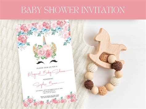 Printed Baby Shower Invitation Baby Shower Invitation Set - Etsy