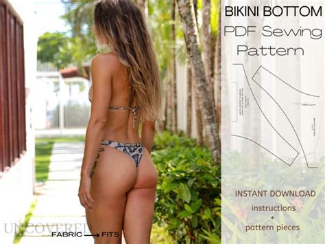 Bikini Sewing Pattern Pdf Digital Pattern Bikini Bottom Etsy Australia
