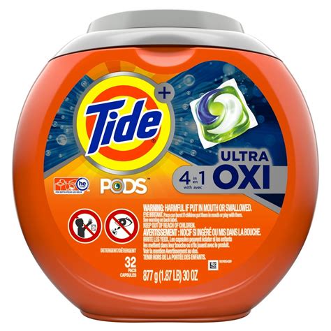 Tide Pods Plus Ultra Oxi, Liquid Laundry Detergent Pacs, 32 Ct - Walmart.com - Walmart.com