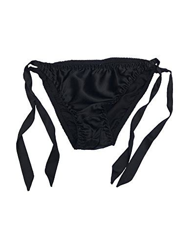LSHARON SILK Womens Sexy Mulberry Silk Thong Lingerie G String Underwear Panties Briefs