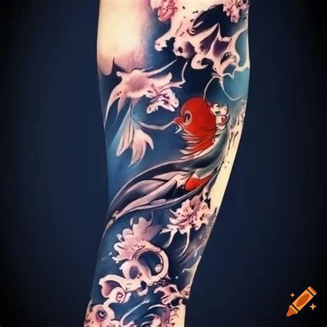 Koi Half Sleeve Tattoo Designs