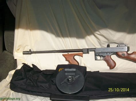 Rifles Thompson Submachine Gun Semi Auto 45 Cal