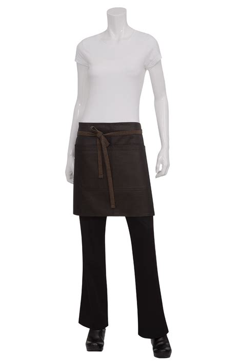 Boulder Black Half Apron Catering Equipment Warehouse Restaurant