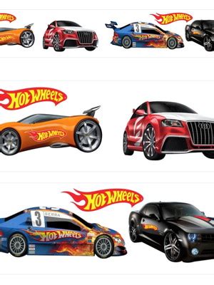 Faixa Adesiva Infantil Hot Wheels Mod Compre Produtos Personalizados No Elo