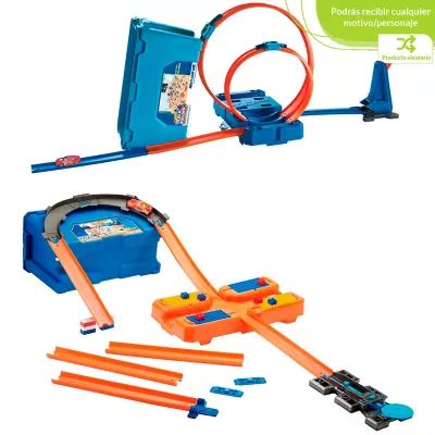 Pista De Carros Hot Wheels Track Builder Caja De Acrobacias Surtido Hot Wheels Falabella