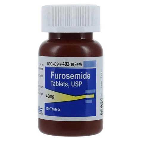 Furosemide 40 mg tablets, 100 ct