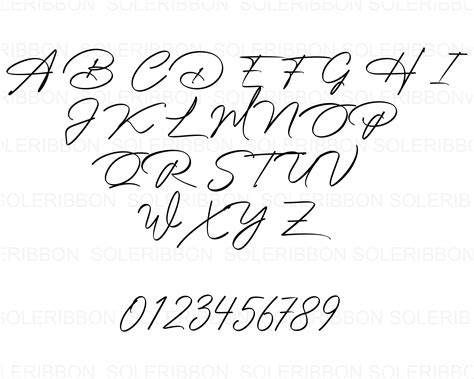 Signature Alphabet Font Elegant Handwritten Font SVG - Etsy