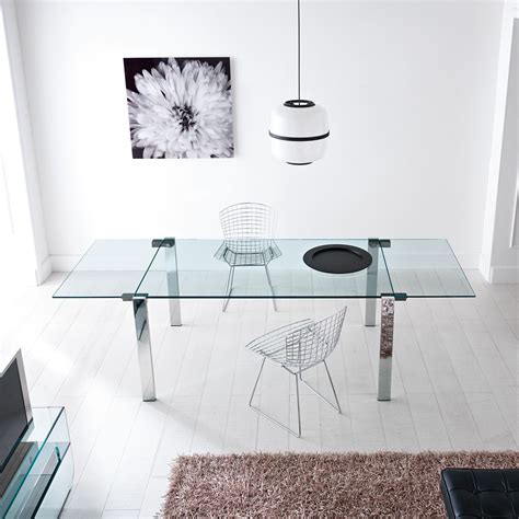 Стеклянный стол с матовым стеклом - фото