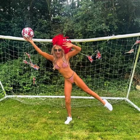 Lizzie Cundy Strips To Teeny Bikini As She Backs England Ahead Of Euro Final Daily Star