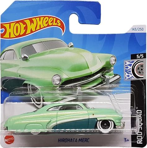 Amazon Hot Wheels Hirohata Merc Green Rod Squad 5 5 Toys Games