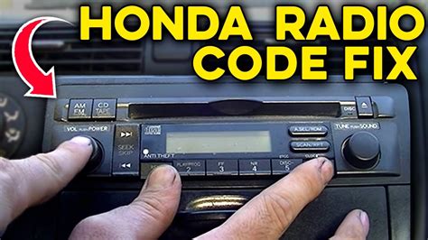 Find Radio Code For Honda