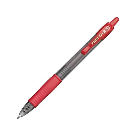 Pilot G2 Premium Retractable Gel Roller Pens Bold Point Red 12pack