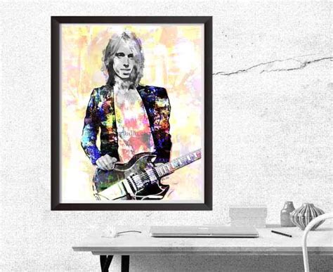 Tom Petty Original Art Tom Petty Poster Petty Prints Rock N Etsy