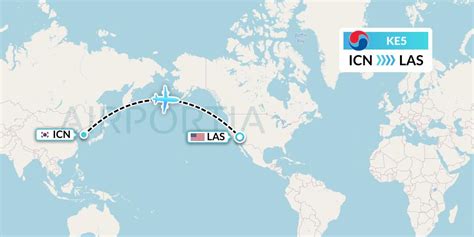 KE5 Flight Status Korean Air Seoul To Las Vegas KAL5