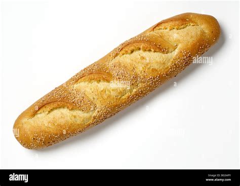 Semolina Long Loaf Of Bread Stock Photo Alamy