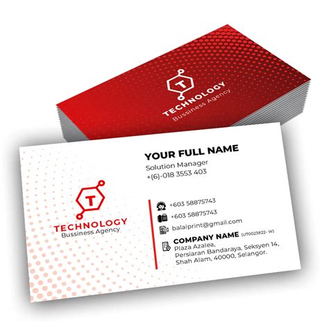 Name Card Design Ncx005 Balaiprint