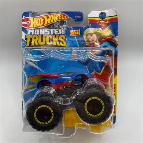 Hot Wheels Monster Trucks DC Comics Supergirl Super Girl Scale 64 Hotwheels Truck Character Cars