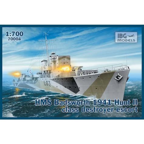 Hms Badsworth 1941 Hunt Ii Class Destroyer Escort Model Kit High