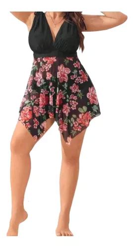 Bañador Bikini Talla Extra Floral De Hombros Con Cordón 3356 Envío gratis