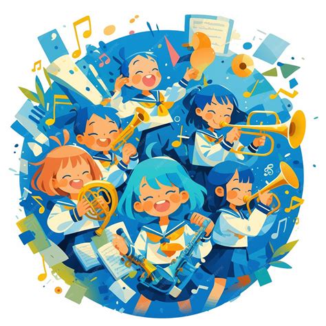 Students Practicing for School Band | Premium AI-generated vector
