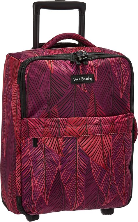 Amazon Vera Bradley Women S Softside Foldable Rolling Suitcase