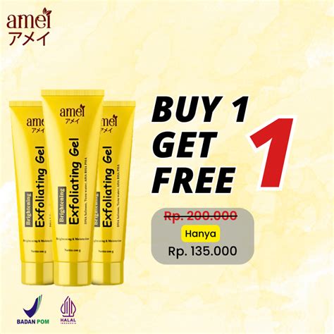 Jual Amei Exfoliating Gel Dna Salmon Pemutih Wajah Mengangkat Sel Kulit