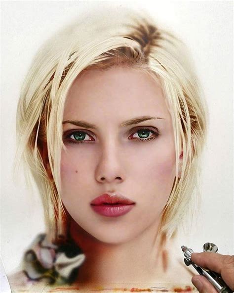 Aerografia Di Dru Blair Almost Completed Painting Of Scarlett In My