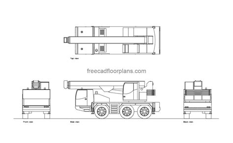 50 Ton Crane Free Cad Drawings