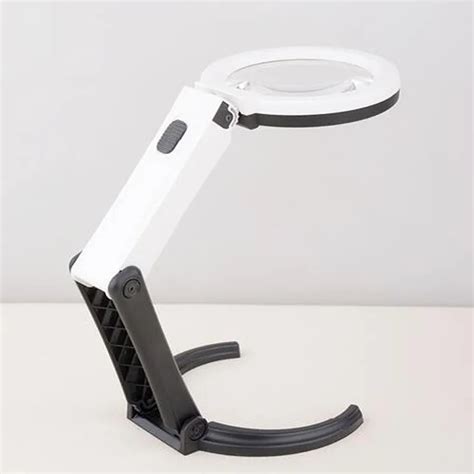 HLZS-EU разъем 8X 2.5X Hands Free светодиодный настольный Лупа с ...
