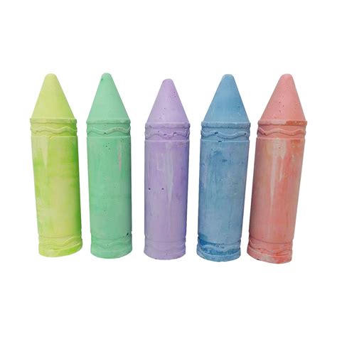 Jumbo Safe And Non Toxic Washable Sidewalk Chalks 5 Pieces