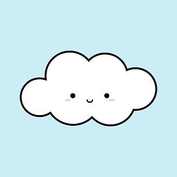 Cute Happy Cloud Sticker For Sale By Ennbe Redbubble