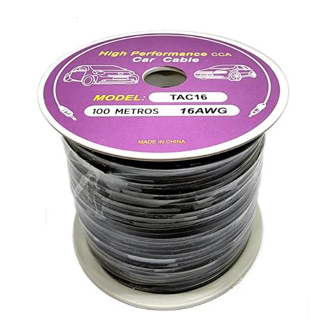 Rollo De Cable TAC 16AWG Negro 100mts