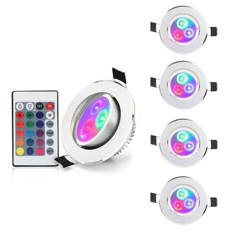 Buy Esbaybulbs 5 Pack LED Color Changing Recessed Lighting 3W RGB ...