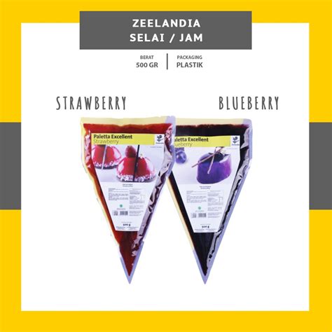Paletta Blueberry Strawberry Excellent Jam 500g Filling Topping