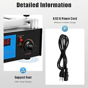 A V W SMD BGA Rework Station Preheating Oven Station Hot Plate