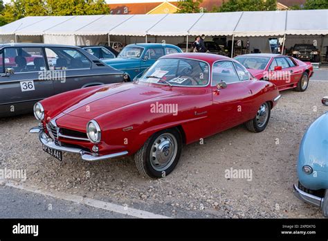 Red Alfa Romeo Giulia Ss Vintage Car Stock Photo Alamy