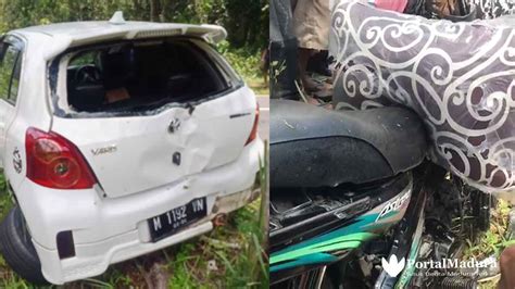 Pasutri Tewas Kecelakaan Dihantam Toyota Yaris
