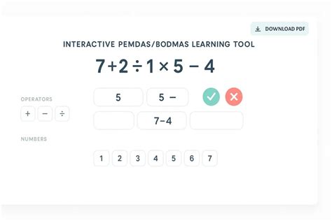 Interactive PEMDAS/BODMAS Learning Tool | HeLovesMath